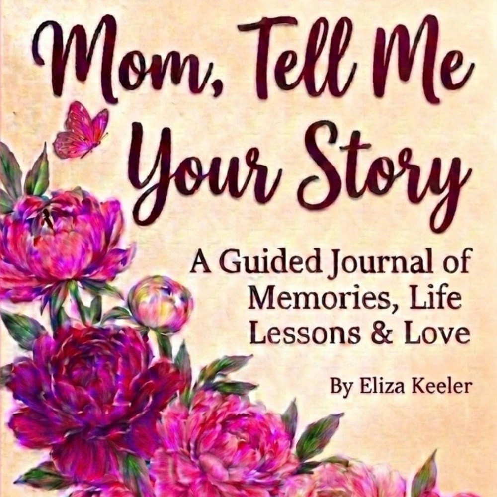 Mom, Tell Me Your Story — Guided Journal in Pink Floral Cover SOFTCOVER BOOK